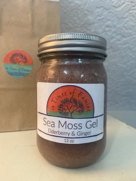 Sea Moss Gel (Elderberry and Ginger) - 12 oz. (DELIVERY TO TWIN CITIES ONLY)*