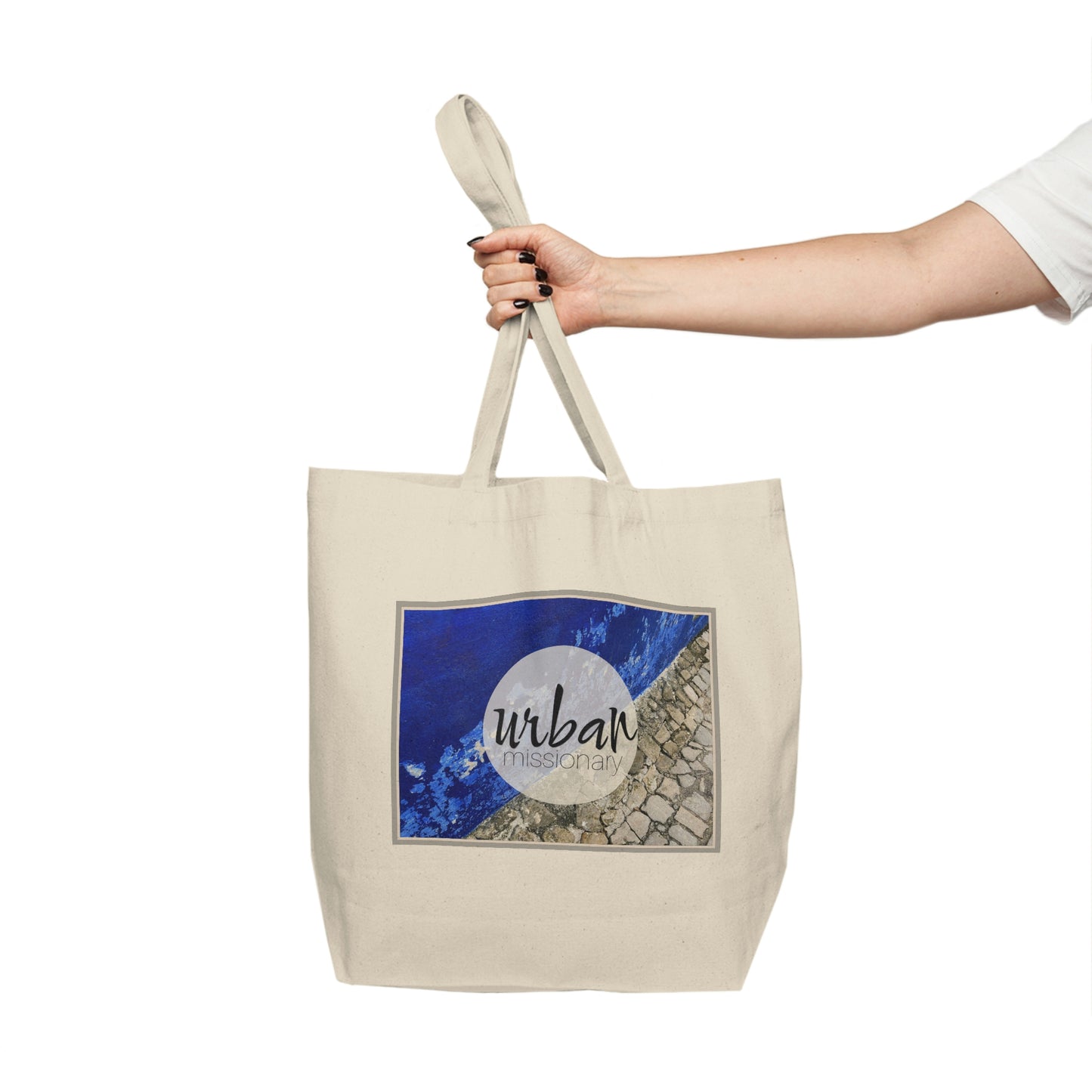 Portugal Cobblestone - Canvas Shopping Tote