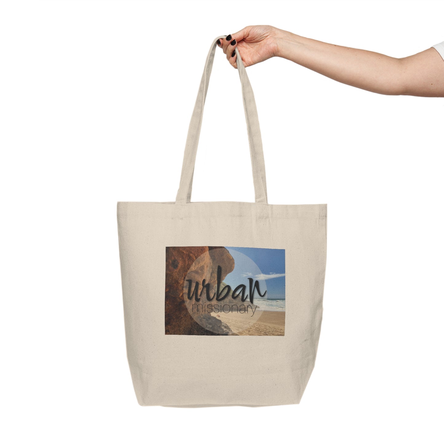 Nazare Beach - Canvas Shopping Tote